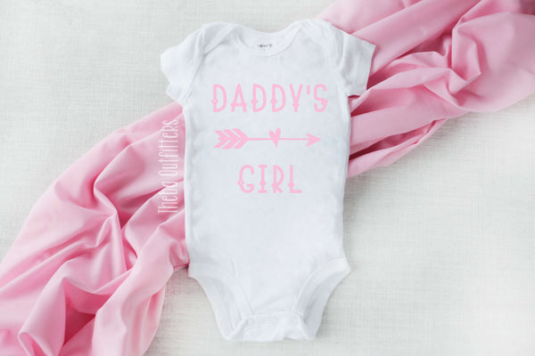 Daddy's Girl Baby Onesie Bodysuit Father's Day Gift Infant Newborn Theba Outfitters