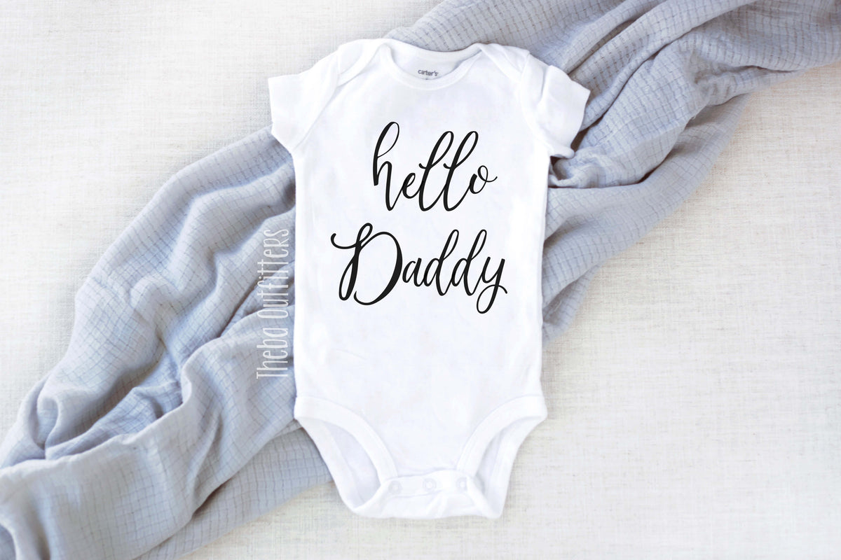 'Hello Daddy' Onesie - Main Image