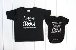 Cousin Crew Shirt Tee New to the Cousin Crew Onesie Bodysuit Infant Toddler Baby Family Matching Shirt Theba Outfitters