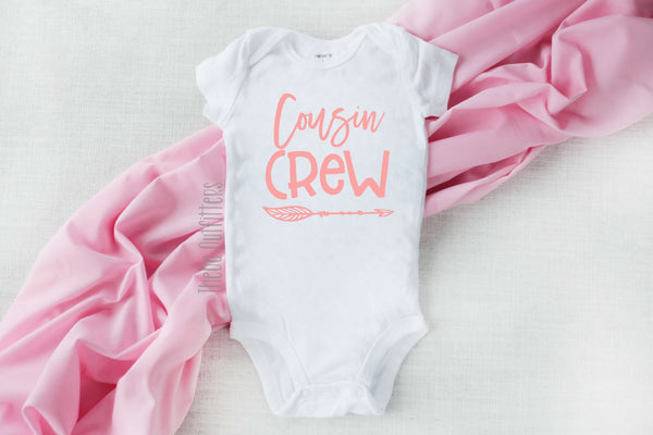 Cousin Crew Shirt Tee New to the Cousin Crew Onesie Bodysuit Infant Toddler Baby Family Matching Shirt Theba Outfitters