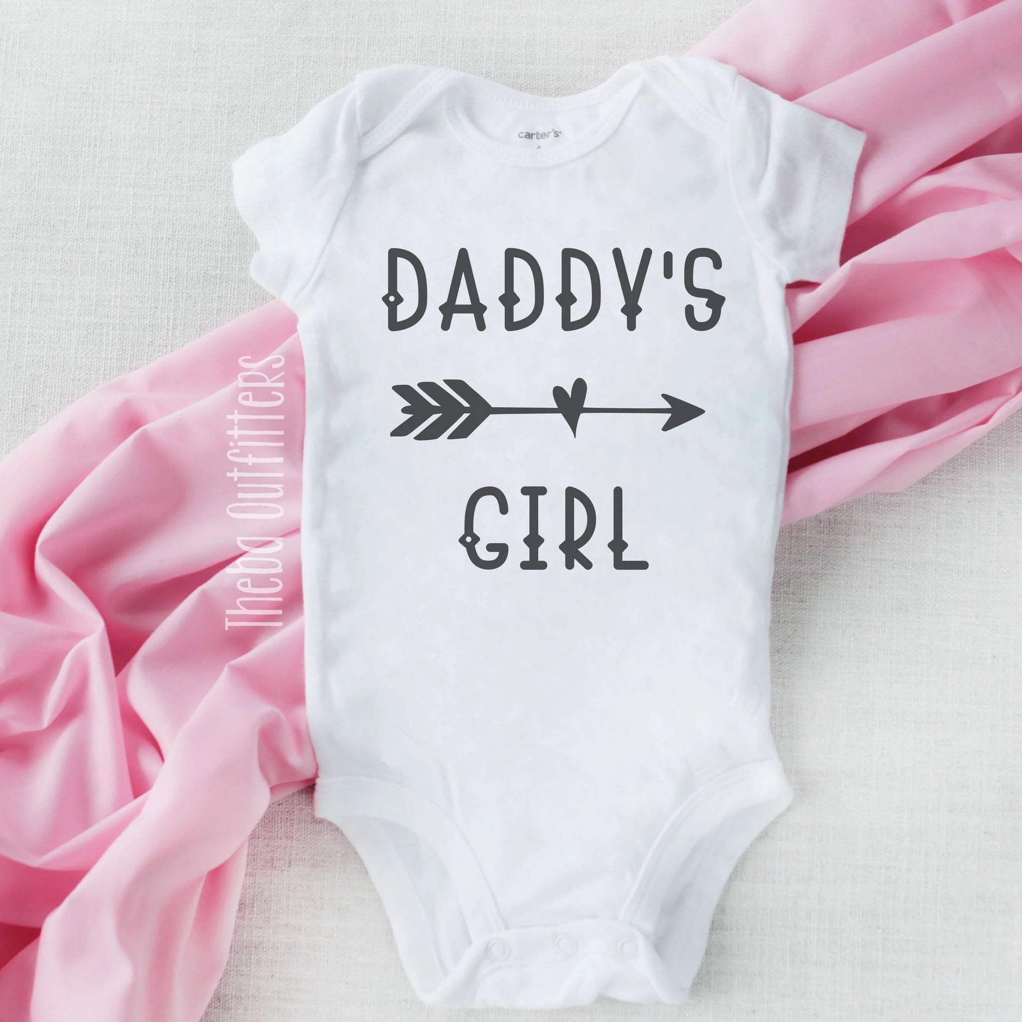 Daddy's Girl Baby Onesie Bodysuit Father's Day Gift Infant Newborn Theba Outfitters