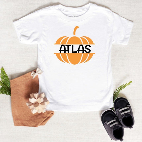 Fall Pumpkin Name Onesie/Tee