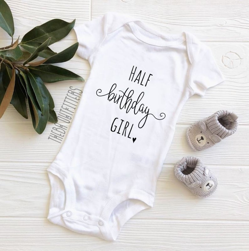 'Half Birthday Girl' Onesie