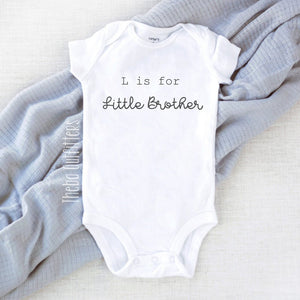 'L is for Little Brother' Onesie